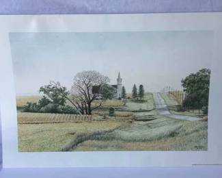 Jon Crane Print Prairie Prelude with COA