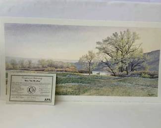 Jon Crane Print River, Take Me Along Signed and Numbered with COA