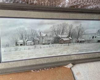 Large Framed Print by Jon Crane Winter in the Heartland Signed
