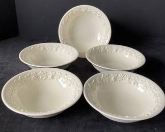 Wedgwood Embossed Queens Ware Bowls