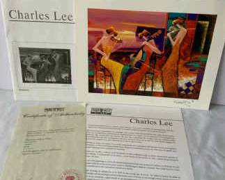 Charles Lee Andante Unframed Seriolithograph in Color with COA