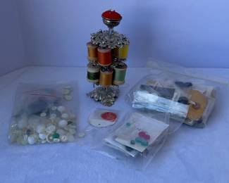 Antique Bobbin Holder Buttons