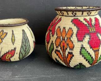 Small Native Woven Vessels