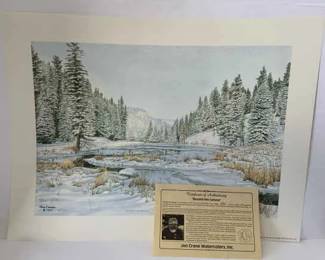 Jon Crane Print Beyond The Canyon with COA