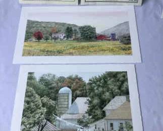 Jon Crane Prints Wash Day Autumn Melody each with COA