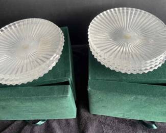 Neiman Marcus Leaded Crystal Plates