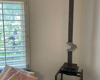 Les Perhacs sculpture
Signed , 60” from rotating base