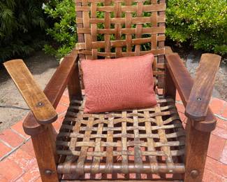 Dutch Colonial African planters chairs, w/ swing out arms-Pair