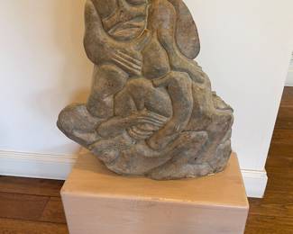 African Sculpture on base
36” from base