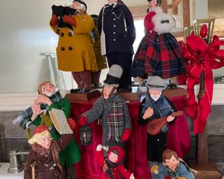 Selling the lot of vintage-Simpach Christmas Carol figurines..
