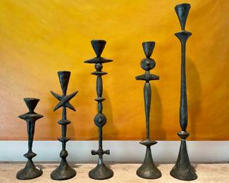 Tom Corbin
Bronze Totem candlesticks