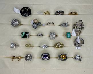 Collection of cocktail rings: Lia Sophia, Sarah Cov