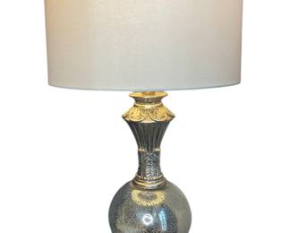 Mercury glass table lamp