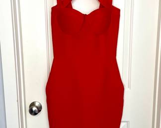 Red bodycon dress