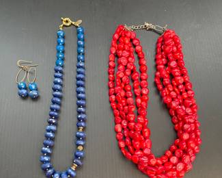 Bead & natural stone necklaces