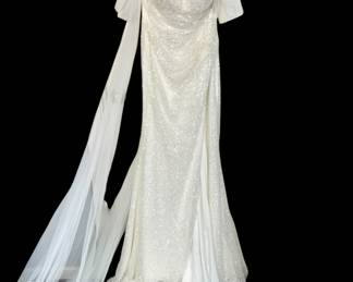 Beaded wedding dress New with tags by Made with Love