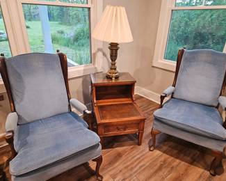 Sitting room chairs and side table