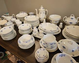 Adderley Blue Chelsea China Set (117 pieces)