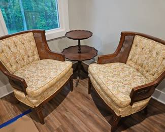Sitting room chairs and side table