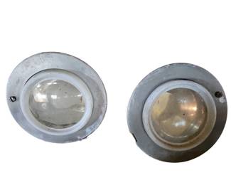 Pair Vintage Can Lights Grimes Marine Lamp Ceiling