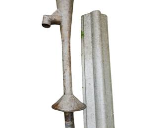 Galvanized Steel Bilge Pump Spigot Puller+ Trim Piece Vintage Farm