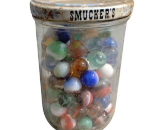 Jar of Marbles Unopened & Unsorted
