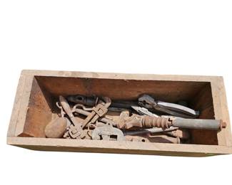 Vintage Antique Tools LOT: Monkey Pipe Wrenches Cutter