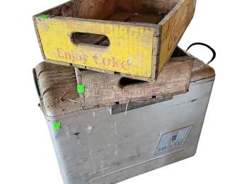 Vintage Hawthorne Aluminum Cooler Coke Coca Cola Crates
