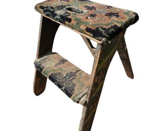 Antique PULLMAN Marked Railroad Porter 2 Step Ladder