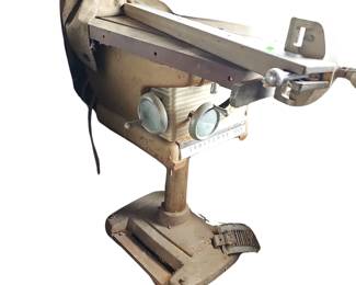 Power Tool Shop Craftsman "100" Table Saw Kept Under Oil Cloth