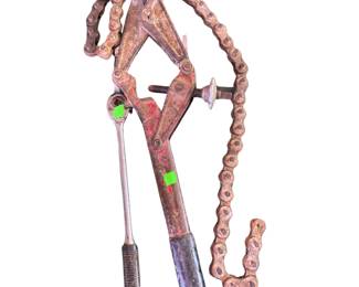 Plumbing LOT: Pipe Chain Cutter Ratchet Handle Soil