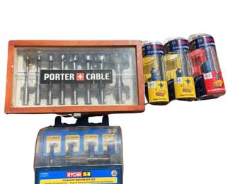 Tool Parts LOT Ryobi Bosch Router Bits Hole Porter Cable