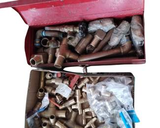 Plumbing LOT: Brass PEX Fittings Faucets Pipe Joints