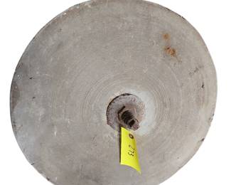 20" Grinding Wheel Antique Primitive with Center Pin Axle