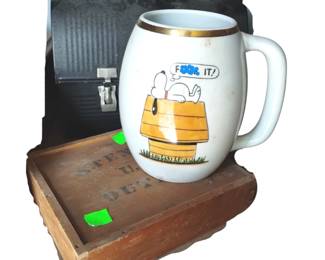 Dome Top Lunch Box Snoopy F-Word Mug Brass Stencils