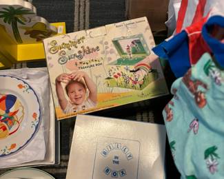 Assorted toddler items.