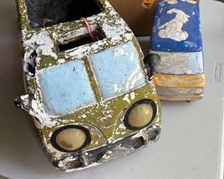 Shabby chic garden art.