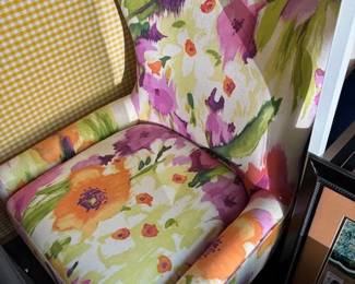 Beautiful floral club chair.