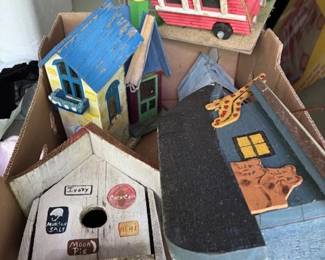 Birdhouses.