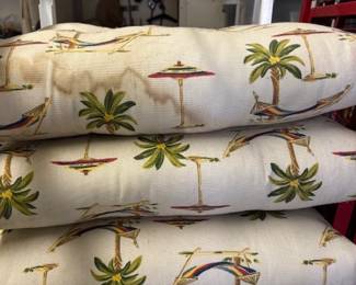 Outdoor cushions.