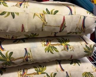Outdoor cushions.