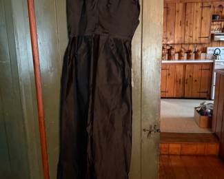 Bend Gam black satin dress.