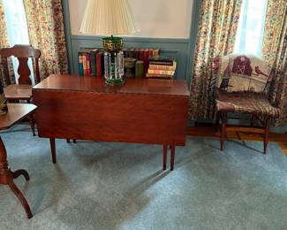 Cherry six leg dropleaf table.  