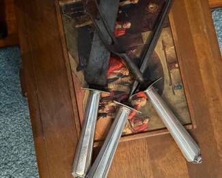 C. 1950’s carving set. Handled sterling. 