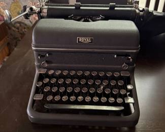 Royal Typewriter thought to be a Black Lafayette model.