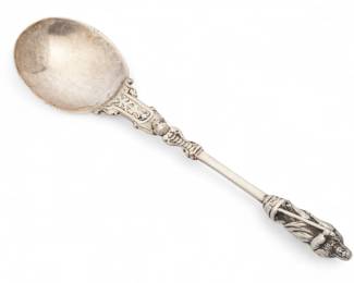 Lot 82 | Dutch Silver Spoon H 1.2" W 1.8" L 7.3" 2.0t oz