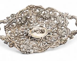Lot 66 | Russian Silver Tray H 2.3" W 8.8" L 11.8" 7.3t oz