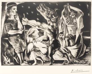 Lot 1005 | Pablo Picasso (Spanish, 1881-1973) Etching And Drypoint with Aquatint on Montval Laid Paper with the Galatea And Picasso Watermarks, 1934, 'Minotaure