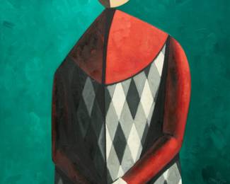 Lot 1003 | Duilio (Dubè) Barnabé (Italian, 1914-1961) Oil on Canvas, 'Harlequin' H 36" W 25.5"