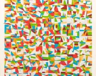 Lot 1025 | Harold Linton (American, B. 1947) Screen Print on Paper, 1977, 'Imperfections' H 40" W 28"